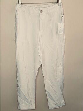 NWT A New Day | Cream Cropped Cuffed Slim Ankle Pants Size 6